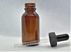 50ml Amber Glass Bottle with Eye Dropper