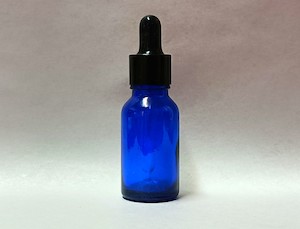 15ml Blue Glass Bottle with Eye Dropper