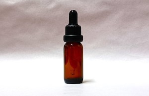 15ml Amber Glass Bottle with Tampertel Eye Dropper