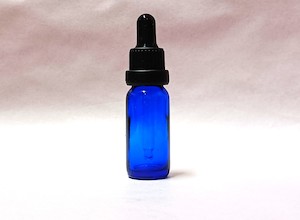 15ml Blue Glass Bottle with Tampertel Eye Dropper