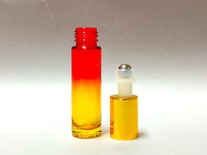 10ml Red & Yellow Roll On Glass Bottle