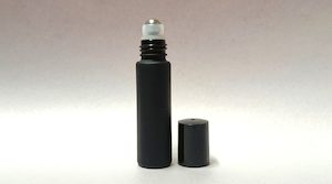 10ml Black Roll On Glass Bottle