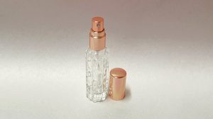 10ml Clear Hexagon Glass Rose Perfume Atomizer