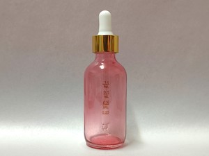 60ml Rose Pink Glass Bottle with Gold Eye Dropper