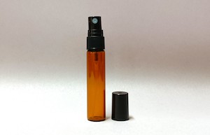 1.ml To 5ml: 5ml Amber Glass Black Perfume Atomizer