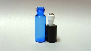 5ml Blue Roll On Glass Bottle