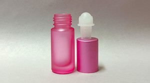 5ml Pink Roll On Glass Bottle