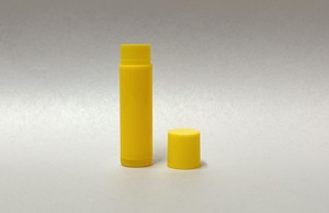 5g Lip Balm Yellow Plastic Tube