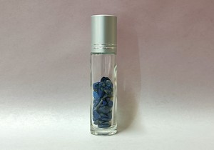 10ml Roll On Clear Glass Bottle with Lapis Lazuli Crystals