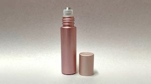 10ml: 10ml Rose Gold Roll On Glass Bottle