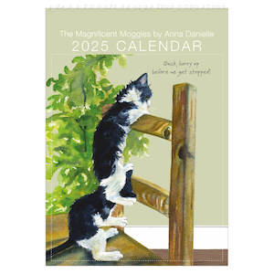 Little Cat Laughed - Magnificent Moggies - 2025 Wall Calendar