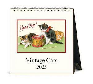 Cavallini & Co - Vintage Cats- 2025 Desk Calendar