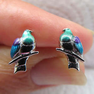 Kereru stud earrings