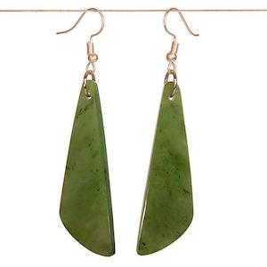 Greenstone earrings