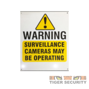 Arrowhead CCTV Warning Sign, Large