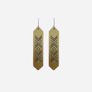 Earrings - Tāniko