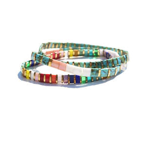 Bracelet - Glass Bead Triple