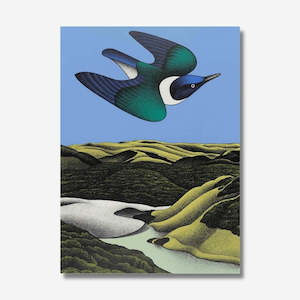 Don Binney - Print - Swoop of the Kotare, Wainamu