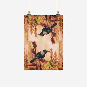 Tea Towel - Tūī - Parson Bird