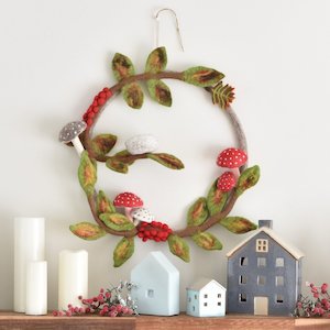 Woodland Felt Wreath