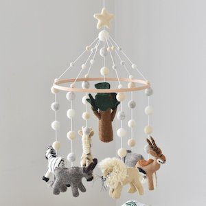 Neutral Savanna Baby Mobile