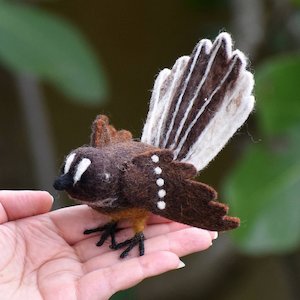 Internet only: Pīwakawaka NZ Native Bird - Hand Felted