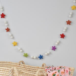 Rainbow Stars Garland