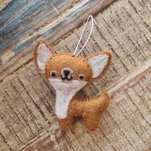 Chihuahua Felt Christmas Decoration