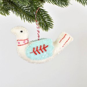 Felt Dove Christmas Decoration