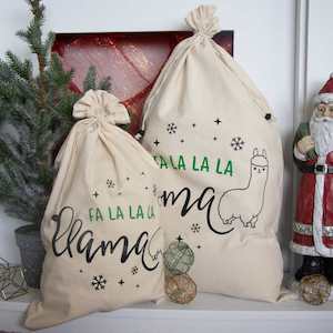 Fa La La La Llama Reusable Gift Bags