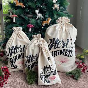 Meri Kirihimete Reusable Gift Bags