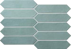 Size 6x26: Picket Contemporary Aqua Sea - SQM