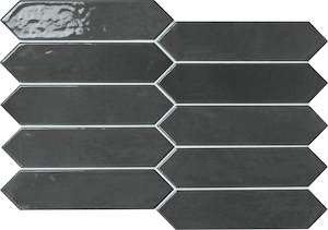 Size 6x26: Picket Modern Obsidian - SQM