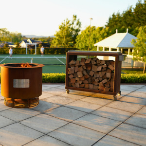 Smokelis Wood Box - The Smokeless Fire Pit Tile Shed