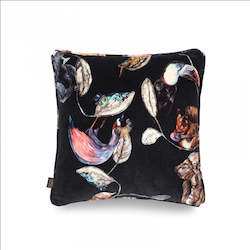 Hackney Empire Medium Velvet Cushion - Midnight