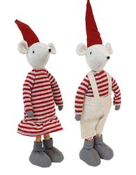 Christmas - Frank and Ava Standing Mice Couple