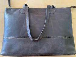 Homewares: Buffed Leather Shoulder Bag