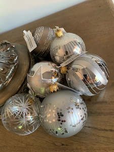 Baubles Silver - Set of 6