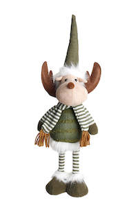 Homewares: Blitzen Green Standing Deer