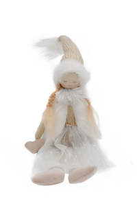 Homewares: Arianna Sitting Doll Champagne Shimmer