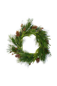 Pine/Spruce Mixed Wreath with Cones