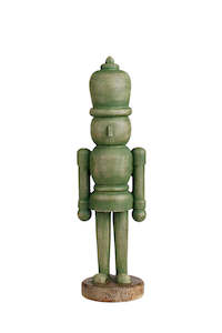 Green Wood-Look Toy Soldier - Small