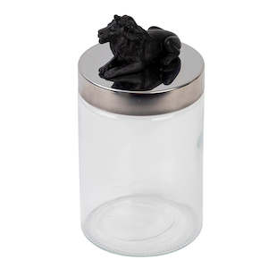 Homewares: Lion Glass Jar