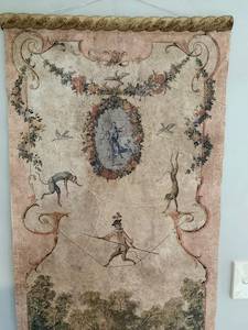 Antique European Wallpaper Wall Hanger