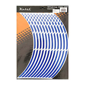 Motorcycle or scooter: KEITI REFLECTIVE WHEEL 3 STRIPE [BLUE]