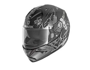 Motorcycle or scooter: Shark Ridill Drift-R Blk/Ant/Slv Road Helmet