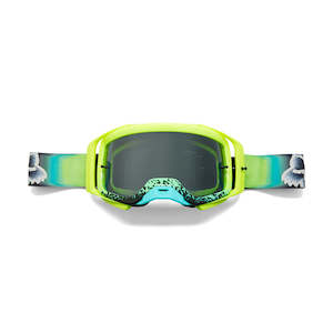 Motorcycle or scooter: FOX AIRSPACE GOGGLES HORYZN GRAY LENS [FLO YELLOW]