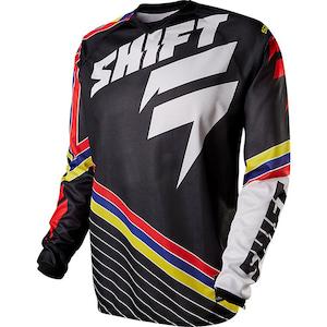 SHIFT STRIKE STRIPES JERSEY [BLACK] XXL