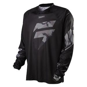 Motorcycle or scooter: SHIFT RECON LOGO JERSEY [BLACK CAMO] S