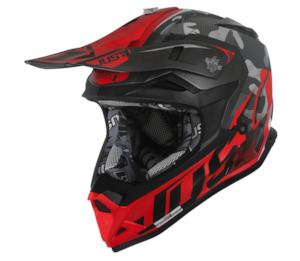 JUST1 J32 Swat Camo Red Matt Helmet